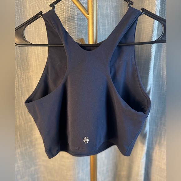 Athleta Conscious Crop Bra Top size Medium in Navy - Picture 7 of 10